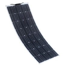 Solarparts 2x 100W fexible solar panel 12V high efficiency solar cell yacht boat marine RV solar module for battery charge cheap