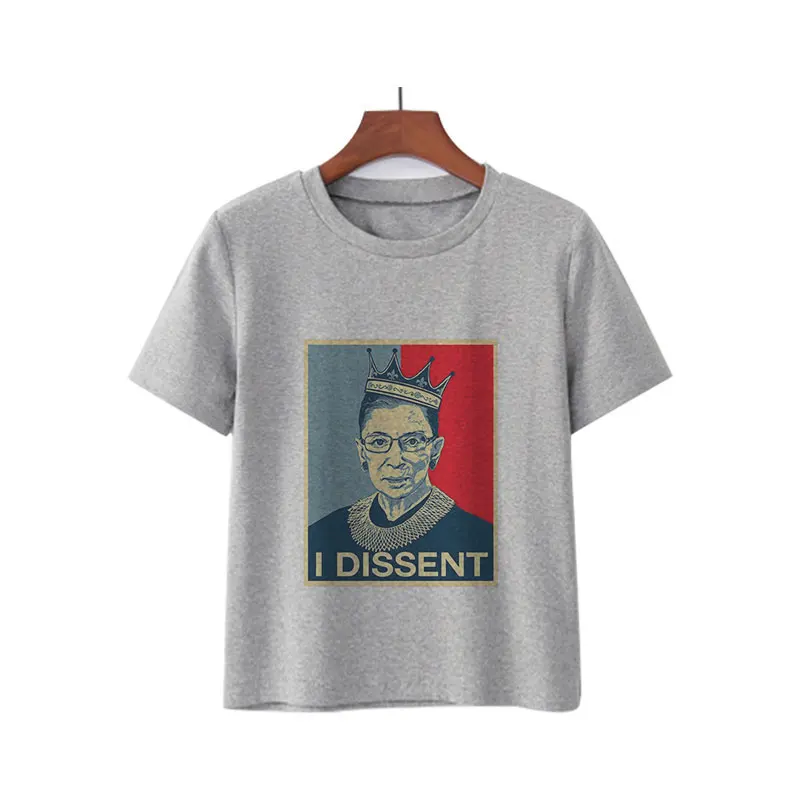 Женская футболка с коротким рукавом Tumblr Ruth Bader графическим рисунком и надписью I