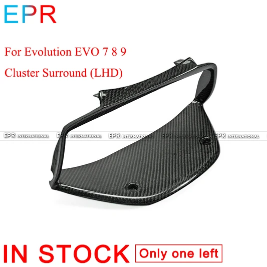 

For Evolution EVO 7 8 9 Carbon Fiber Cluster Surround (LHD) For Mitsubishi Glossy Fiber Bumpers Accessories