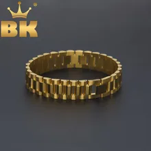 Классический мужской браслет, звенящий браслет, 15 мм, высокое качество, нержавеющая сталь, часы, ремешок, роскошные золотые, серебряные, модные наручные ювелирные изделия