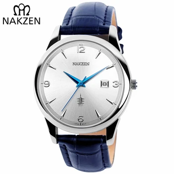 NAKZEN Minimalist Classic Wrist Watch Brand Luxury Quartz Men Watches Date Clock Male Sport Cool Watch Gift Relogio Masculino mens watches top brand luxury minimalist quartz wrist watch card holder wallet watches men for dad husband gift set watch box