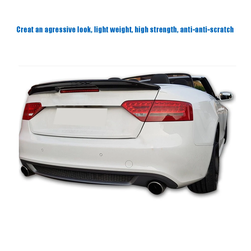 Задний спойлер для багажника Audi A5 Base Sline S5 Coupe Convertible 2008 2016 из углеродного