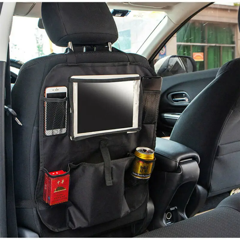 Car Black Pocket Organizer Back Seat ipad Tablet Holder Storage Tidy Bag