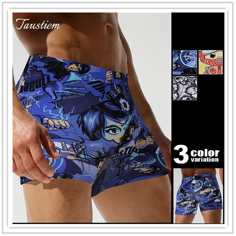 

Taustiem Brand Mens Fashion Modal Long Boxers Male Home Casual Trunks Shorts Men Leisure Home Boxer Short Underwear Panties
