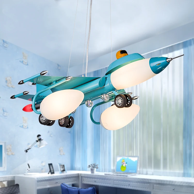 LED Airplane Featured Lighting for Children Kids Baby Bedrooom Artistic