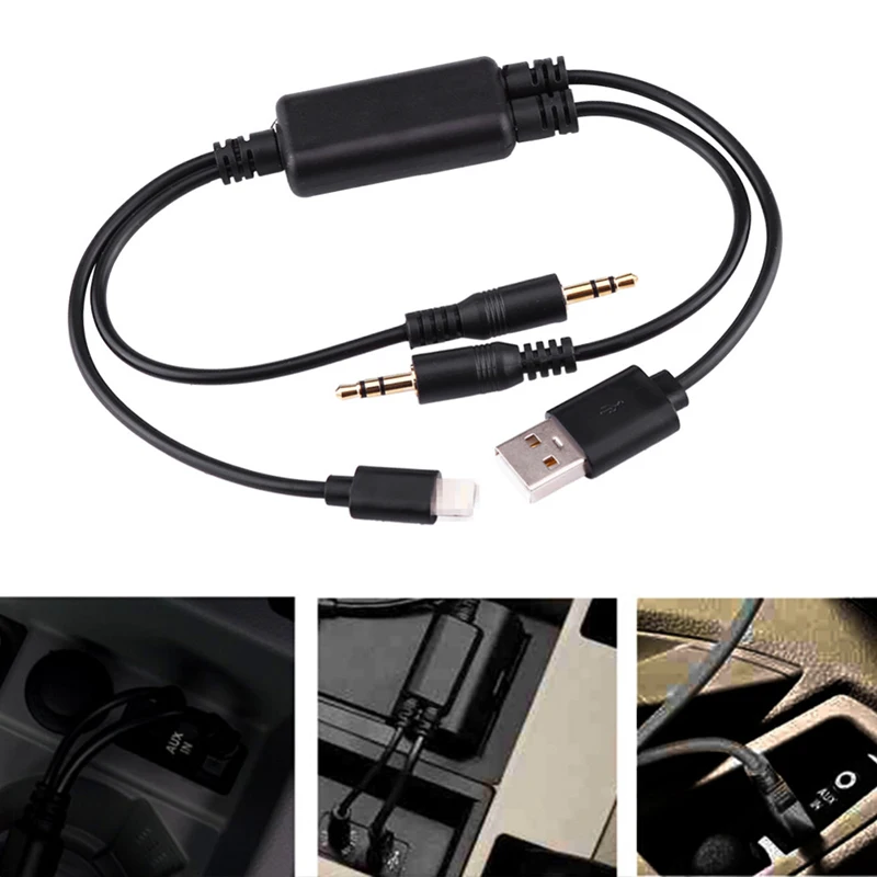 Авто USB 3.5 мм Aux адаптер Интерфейс кабель для BMW Mini Cooper Core Для iPhone 5 5S 6 Ipod быстрой