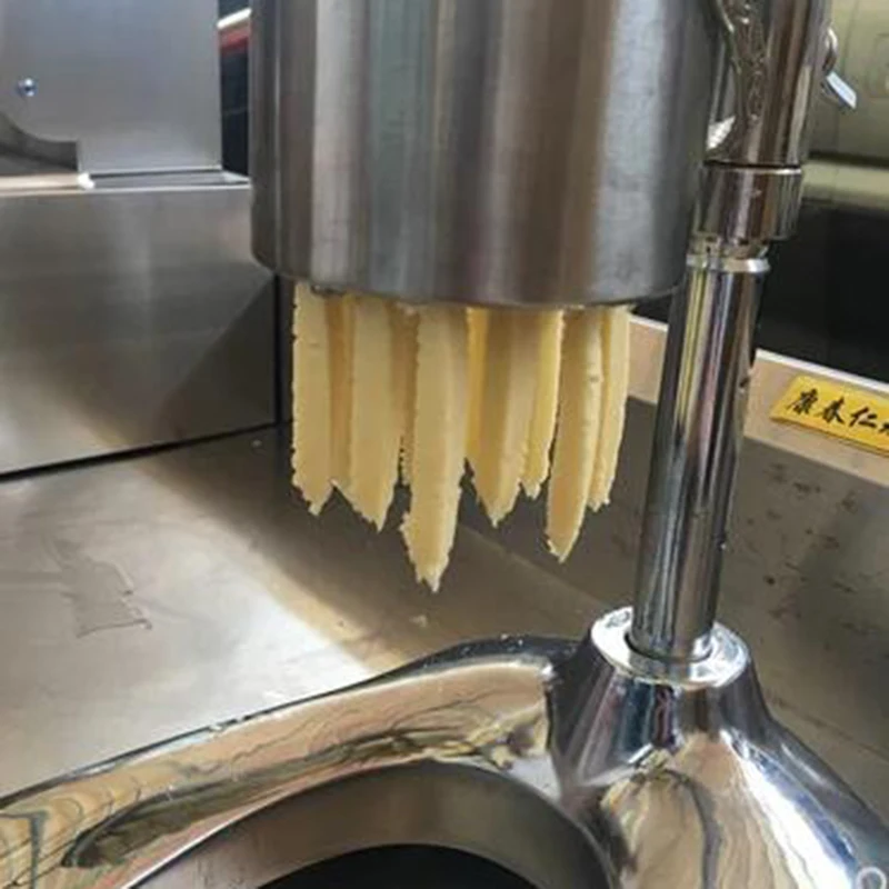 TECHTONGDA Manual Long French Fries Squeezer Stainless Steel 30CM Manual  Potato Strips Machine French Fries Cutter 