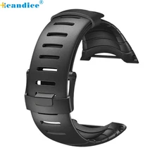 De luxe en caoutchouc montre de remplacement de courroie de bande pour suunto core ss014993000 2017