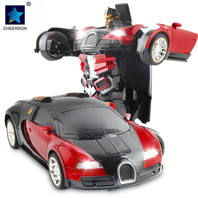 

HOT Bugatti Transformation Remote Control Pawl Control Racing Car Model Eletronic Toys