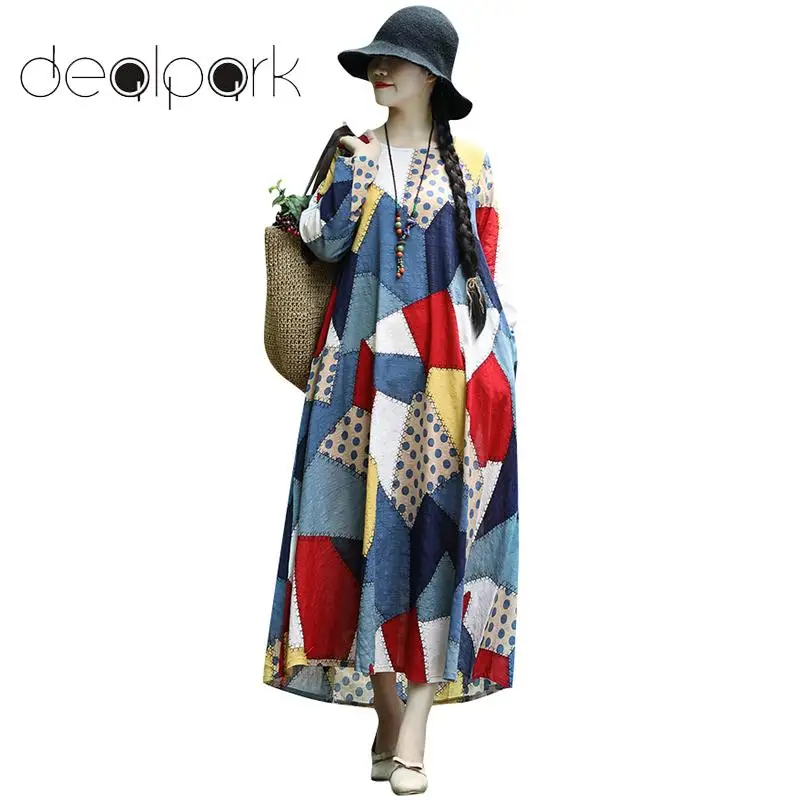 

ethnic bohemian dresses large size robe maxi dresses women plus size dress polka dot vintage boho dress ladies long gowns 2019
