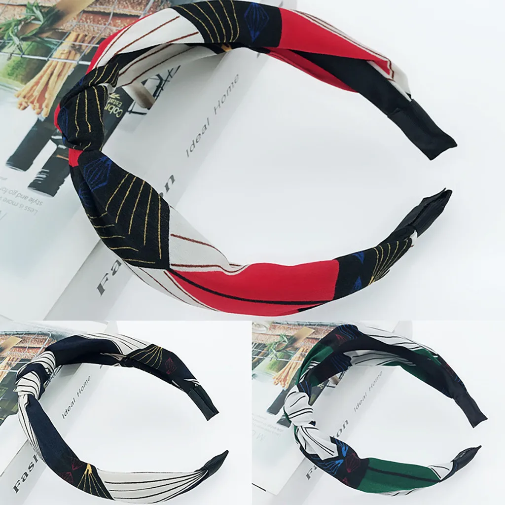 

2019 Very popular high quality Women's Soft Headband Alice Band Top Knot New fashion design stretchy Soft plain Hairband