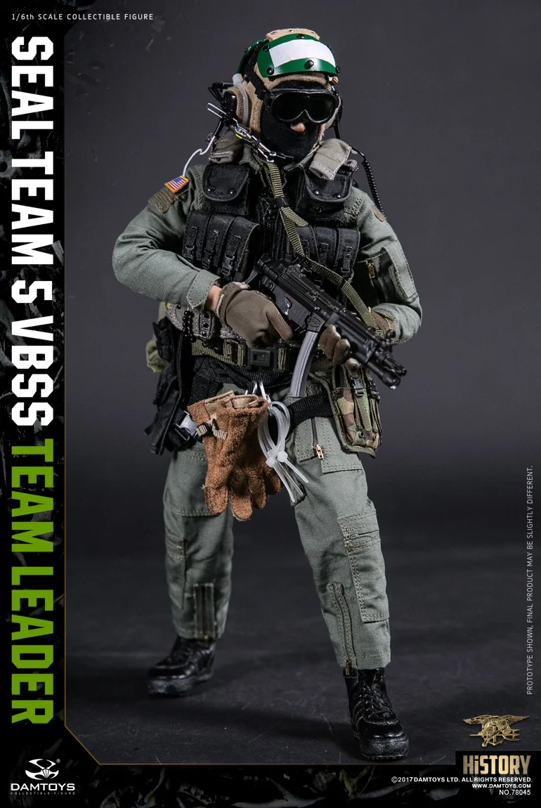 Фигурки героев мультфильма DAM TOYS 78045 серия История команда США SEAL TEAM 5 VBSS Лидер