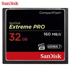 Карта памяти SanDisk CF Экстремальный Pro 32 Гб 64 Гб 128 ГБ 256 Гб CompactFlash 1067X160 Мб/с для богатых 4K и Full HD видео SDCFXPS