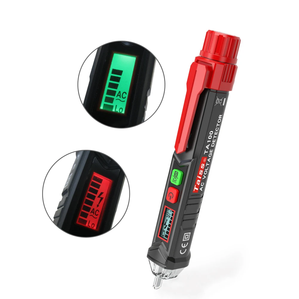 Taiss NonContact with LED Indicator and LCD Display 12V to 1000V