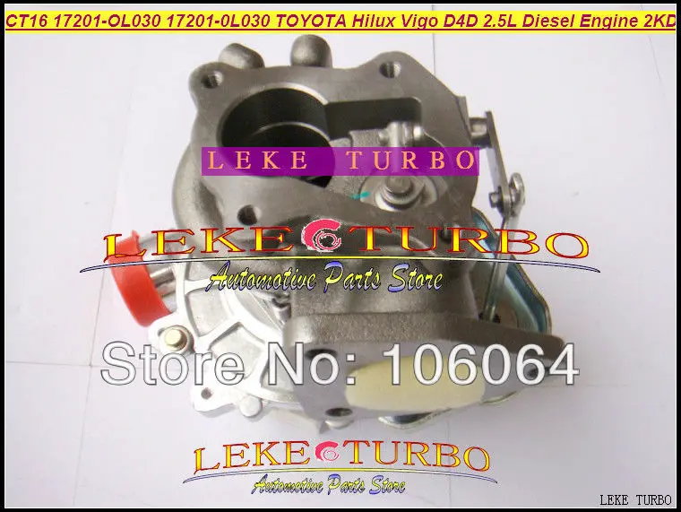 Turbo CT16 17201-OL030 17201 OL030 17201-0L030 17201OL030 турбины турбонагнетатель для тoyota Hilux Vigo D4D 2KD 2KD-FTV 2kdftv 2.5L