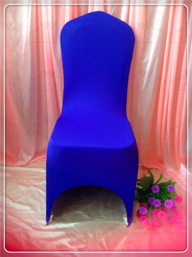 100 шт лайкра чехлы на стул/чехлы на стул из спандекса/свадебные чехлы на стулья для украшения свадьбы и вечерние - Цвет: Dark Purple