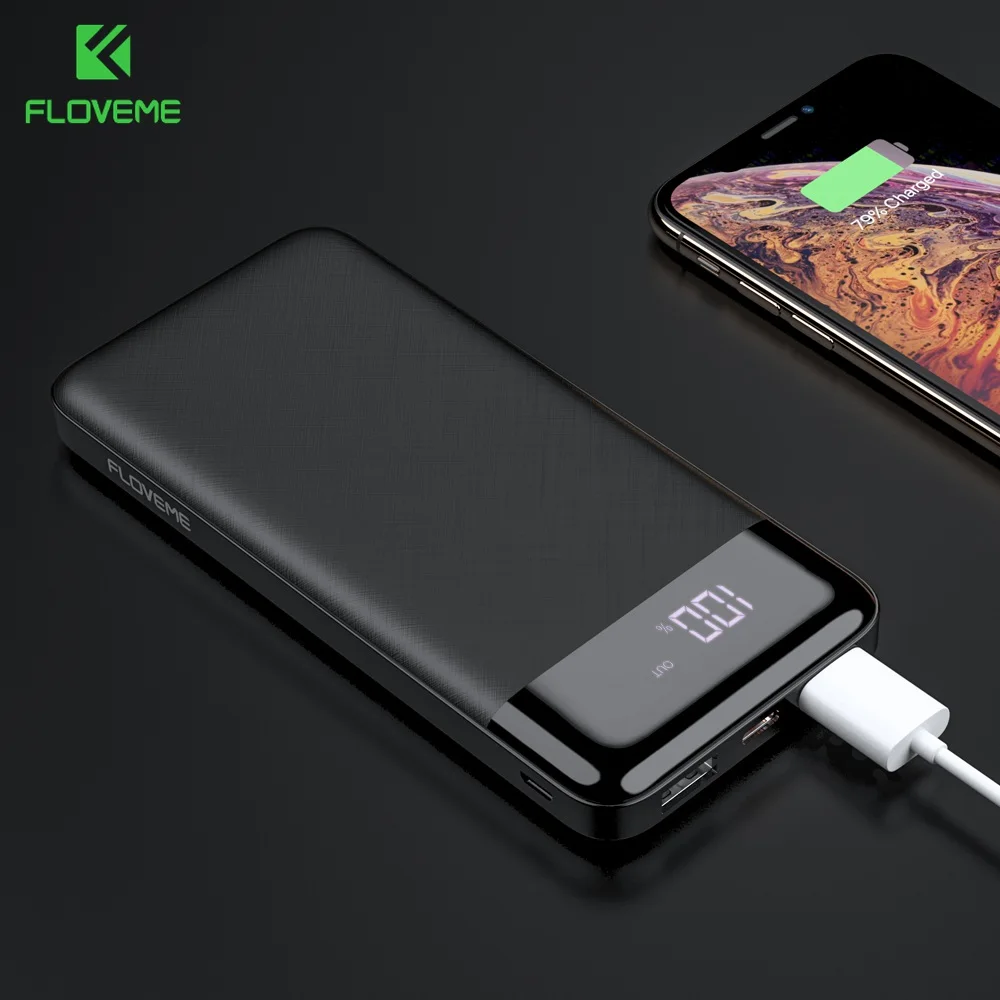 

FLOVEME 10000mAh Power Bank Fast Charging Charger for iPhone Samsung Charger for Xiaomi Quick Charge Charger for Smartphone pad
