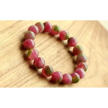 

Handmade Colorful Natural Chalcedony Bracelet More Attractive 10MM AAA