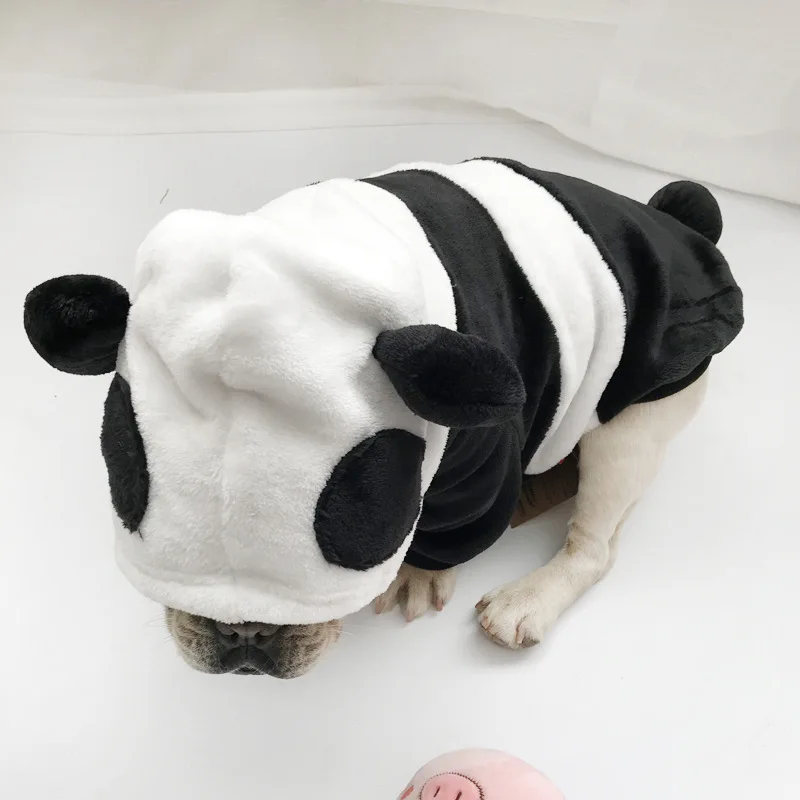 

Winter Warm Dog Clothes for Small Dogs Funny Panda Costume for French Bulldog Hoodies for Chihuahua Puppy Cute Apparel Cosplay