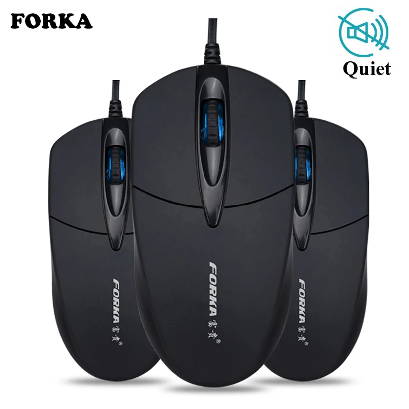 Forka Silent Sound Click font b Mini b font Wired Computer Mouse Portable Mute Desk Optical