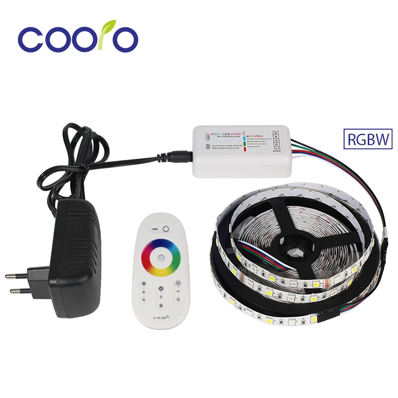 Гибкая светодиодная лента DC12V 5050 RGBW/RGBWW + RGBW RF контроллер блок питания 3A полный