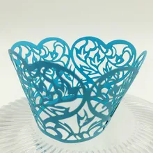 100 шт. Горячая 8*5*5,5 см лазерная резка обертка для кексов форма для порционной выпечки полый бумажный торт чашка DIY для выпечки фонданта кекс 8zSH169