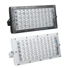 Светодиодный прожектор 50 Вт 220 В IP65 Водонепроницаемый светодиодный светильник Открытый настенный отражатель освещение Сад Квадратный прожектор 6500 К