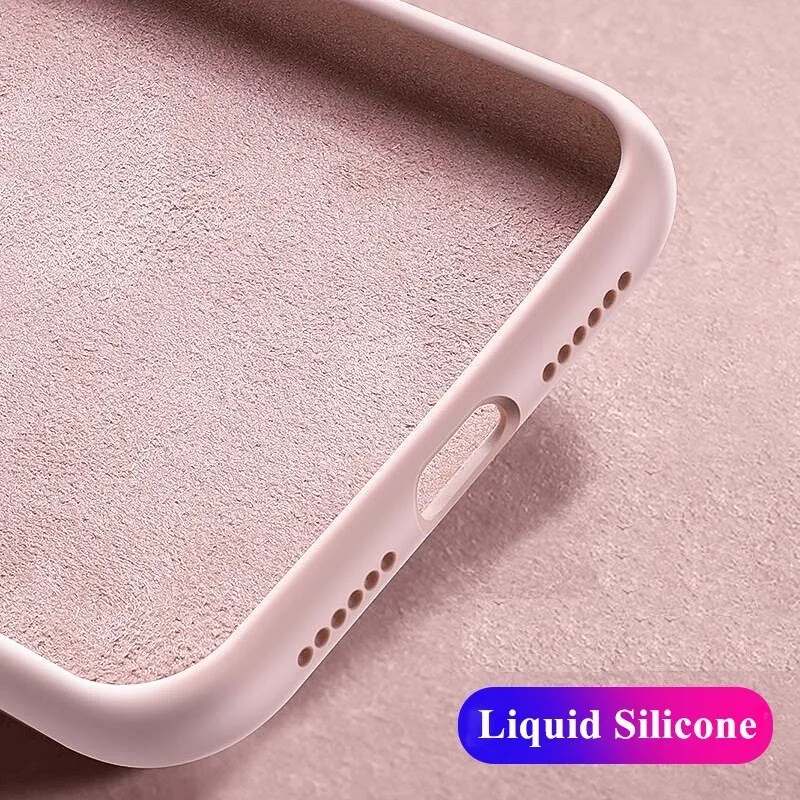 

YiKELO Luxury Liquid Silicone Soft Baby-Skin Case For Xiaomi Mi 8 9 SE lite A2 6X Mi8 Redmi Note 7 Pro Phone Back Cover Fundas