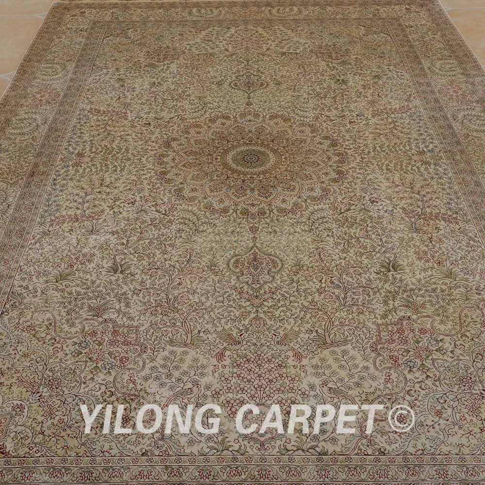 Yilong 6'x9' ручной работы Традиционный Ковер vantage бежевый ручной работы Турецкий Дизайн области ковер(0980