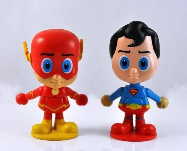 

2pcs DC Universe Batman & The Flash Action Figures Loose Child Xmas Toy ZX143