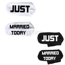 Носки для жениха и невесты Just mrrried today, носки для невесты, свадебные носки для помолвки