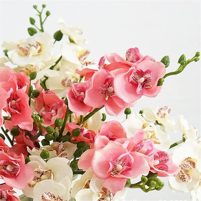 Gefalschte Einzigen Stamm Orchidee 6 Kopfe Stuck Kunstliche Mini Orchideen Vatikan Fur Diy Braut Blumenstrauss Anzeige Blumen Stem Orchid Flower Flowerorchid Stems Aliexpress