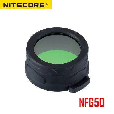 Nitecore NFR50 NFG50 разноцветный фильтр для фонарика 50 мм подходит для фонарь с головкой 50 мм - Цвет: NFG50