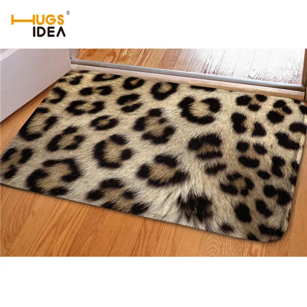 HUGSIDEA 3D леопардовый дизайн напольный ковер Европейский стиль ковры для гостиной кухни открытый входной коврик alfombres - Цвет: C0451CN