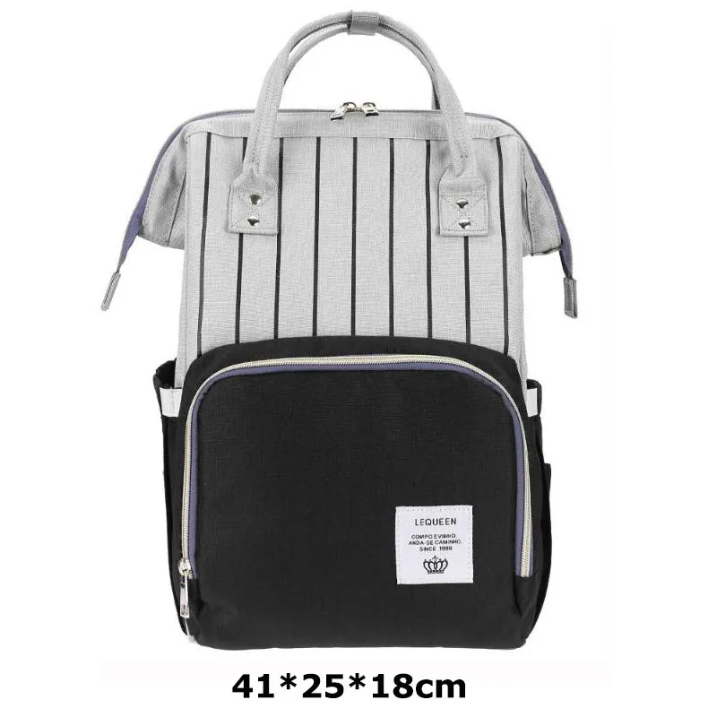 Сумка для подгузников LEQUEEN Mommy, 36 стилей, Большая вместительная сумка для детских подгузников, рюкзак для путешествий, дизайнерские сумки для ухода за ребенком - Цвет: 10