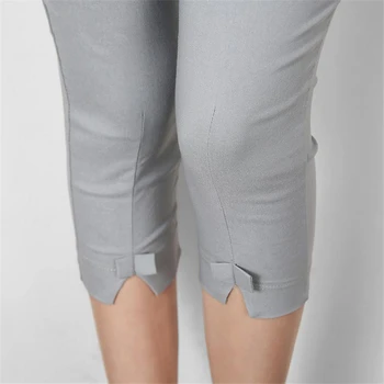 

CHSDCSI Woman Fashion 2020 Summer Women's Bow Casual Stretch Pants Capris Black Pants Female Thin Skinny Legging Trousers women
