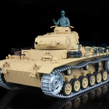 HengLong 1/16 масштаб модернизированная металлическая Версия Немецкий Panzer III H RTR радиоуправляемая модель танка 3849 TH00035