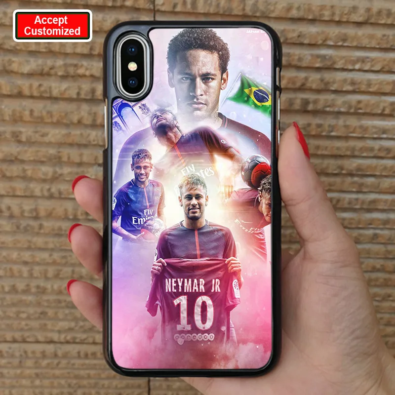 Neymar 10 Printed Cover Shell Case for iPhone 10 X XS Max XR 6 6S Plus 7 8 Plus 5 5S SE
