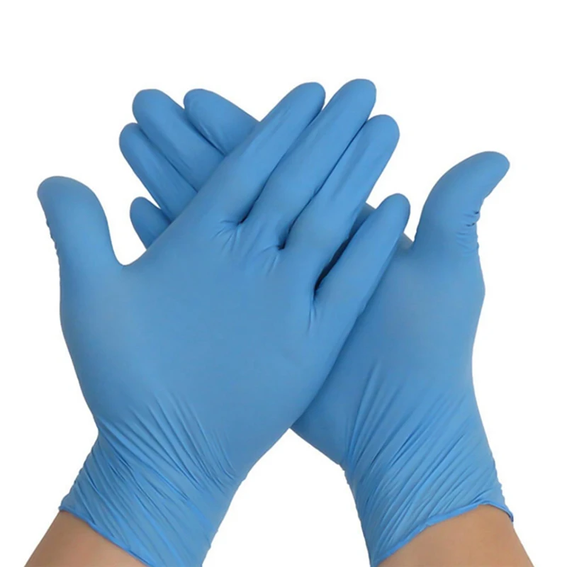 Лучшие высококачественные черные нитриловые перчатки одноразовые Промышленные Латексные Перчатки защитные одноразовые перчатки