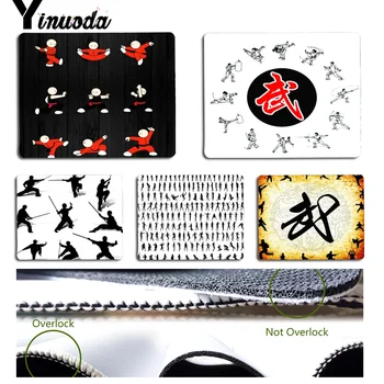 

Yinuoda New Design Chinese kung fu pattern Customized laptop Gaming mouse pad Size for 18cmx22cm and 25cmx29cm Rubber Mousemats