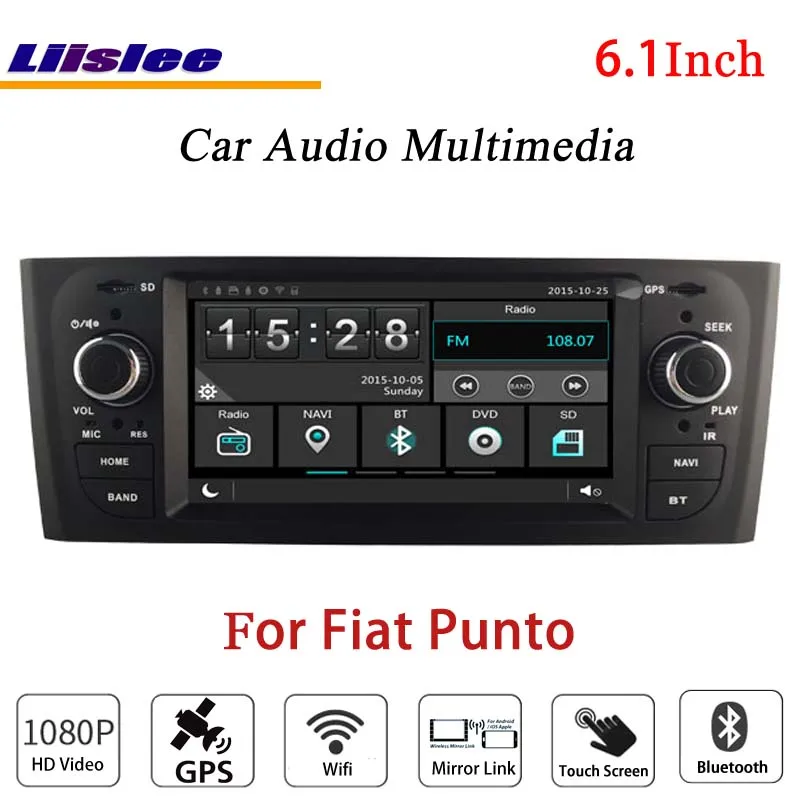 

Liislee For Fiat Punto Stereo Radio Audio CD DVD Player Bluetooth Wifi GPS MAP NAV Navigation 1080P System Original NAVI Design