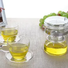 1х чайный набор-Kamjove термостойкий стеклянный кунг-фу чайный горшок Piaoyi чайная чашка 300 мл+ 2х наборов 140 мл чайные чашки и блюдца