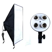 Photographic Equipment Photo Studio Soft Box Kit Video Four-capped Lamp Holder Lighting+50*70cm Softbox Photo Box Photographic Equipment Photo Studio Soft Box Kit Video Four-capped Lamp Holder Lighting+50*70cm Softbox Photo Box