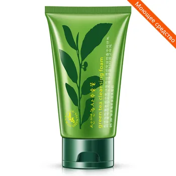 

100pcs Horec Green Tea Cleanser Foam Extract Essence Face Cleanser Oil Control Anti Chap Deep Clean Pore Whitening Facial Skin