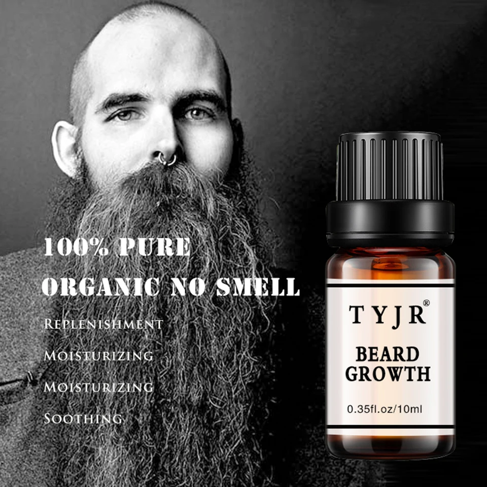 10ml Men S Beard Growth Oil Nourishing Liquid Natural Thick Hair