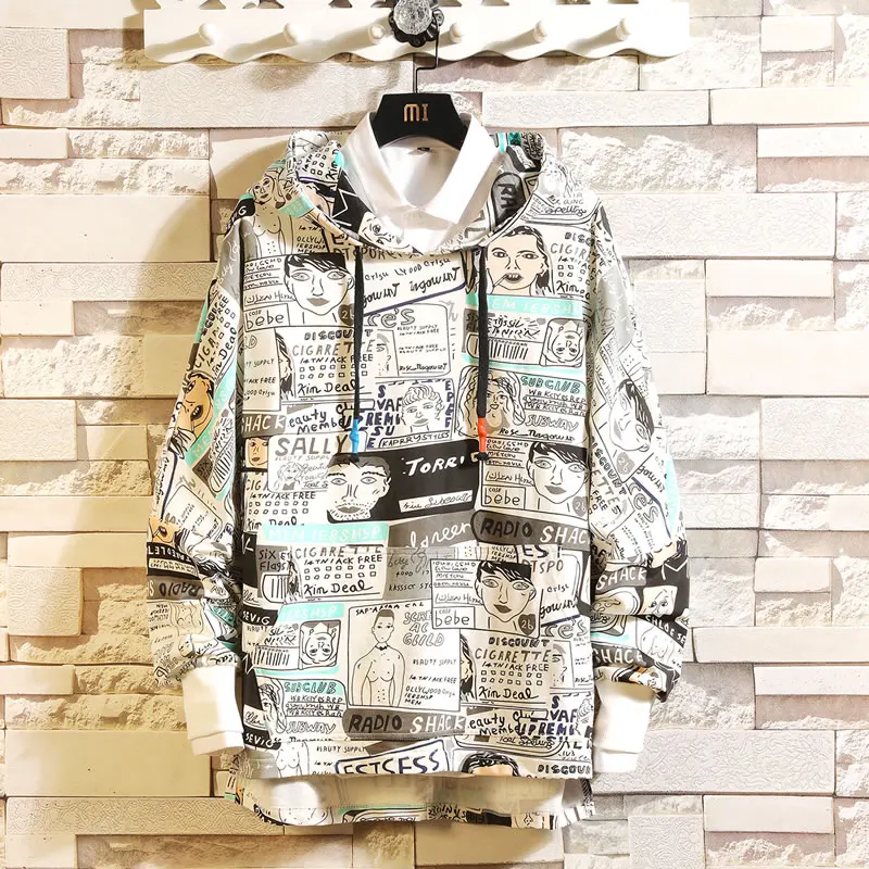 

Print High Quality Casual Hoodies And Sweatshirts 2019 Men Spring Autumn Clothes Plus Asian Size M-5XL