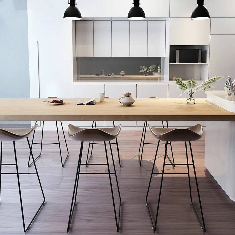 15%Bar stool bar stool bar chair Nordic metal creative modern high chair simple personality home restaurant high stool