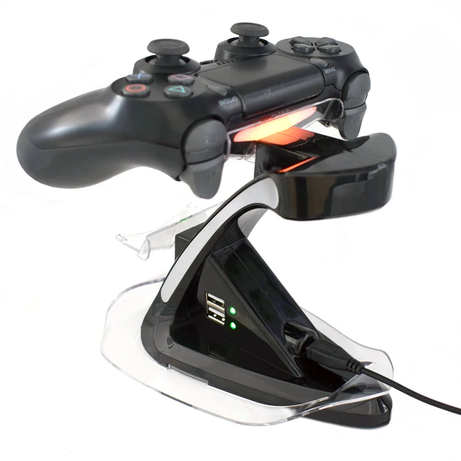 PS4 контроллер двойной Зарядное устройство зарядки док-станция держателя для sony Игровые приставки 4 PS4/PS4 Pro/PS4 тонкий джойстика