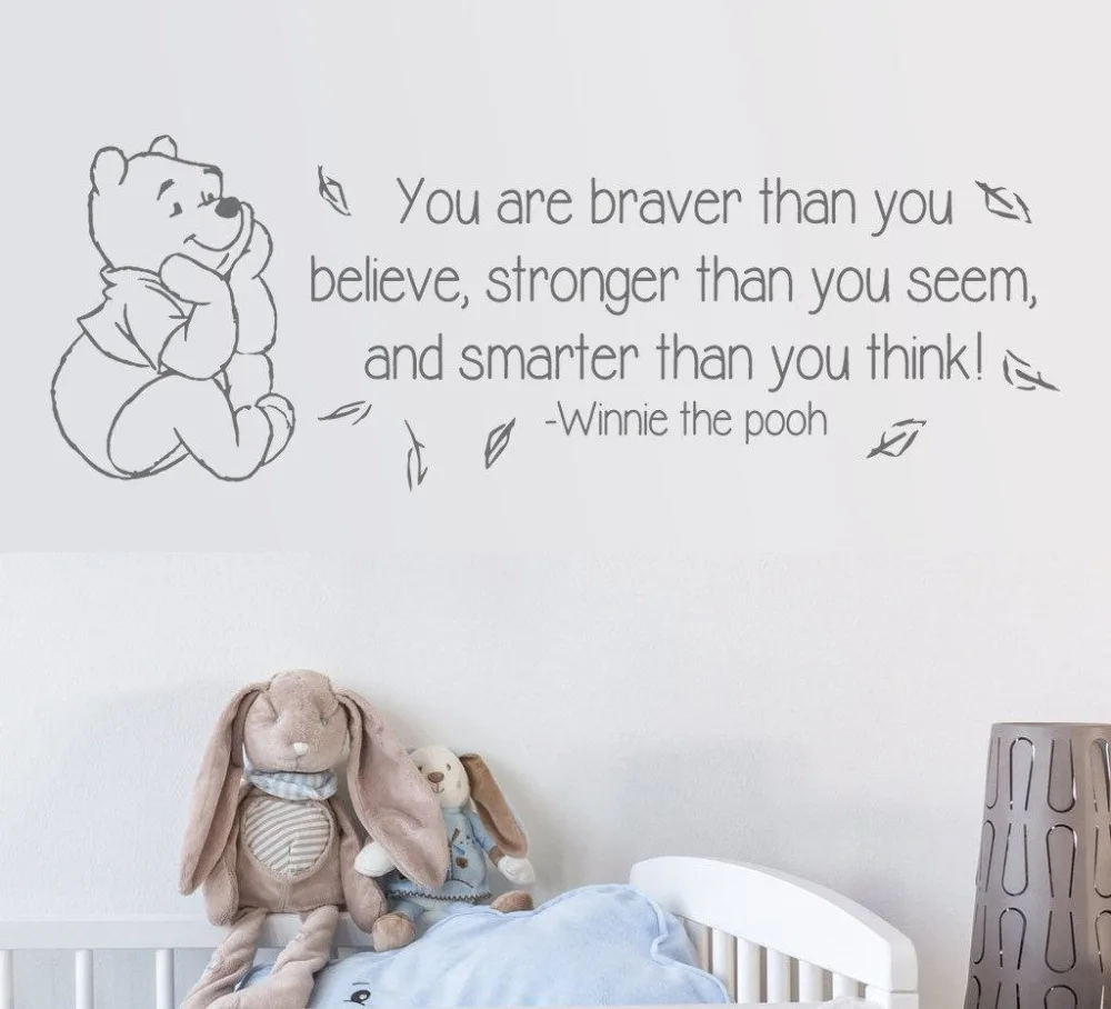 winnie the pooh wall art quotes