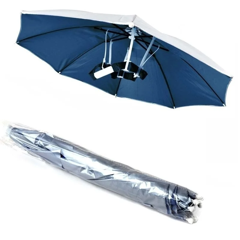 2019 High Quality Durable Folding Sun Protect Umbrella Hat Cap Brolly